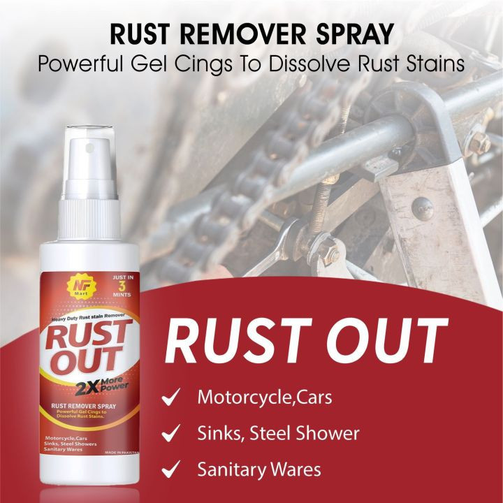 Rust Remover,Zang Remover Spray For Bike,Car,Multipurpose : 03088031555