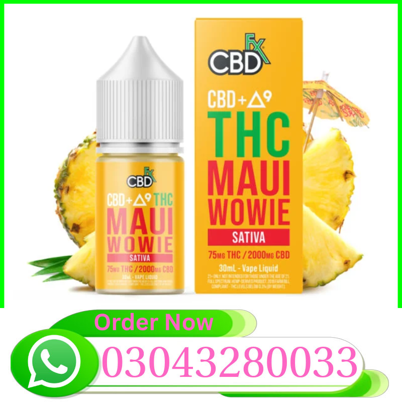 CBD + Delta-9 THC Vape Juice: Maui Wowie Sativa - { 03043280033 }