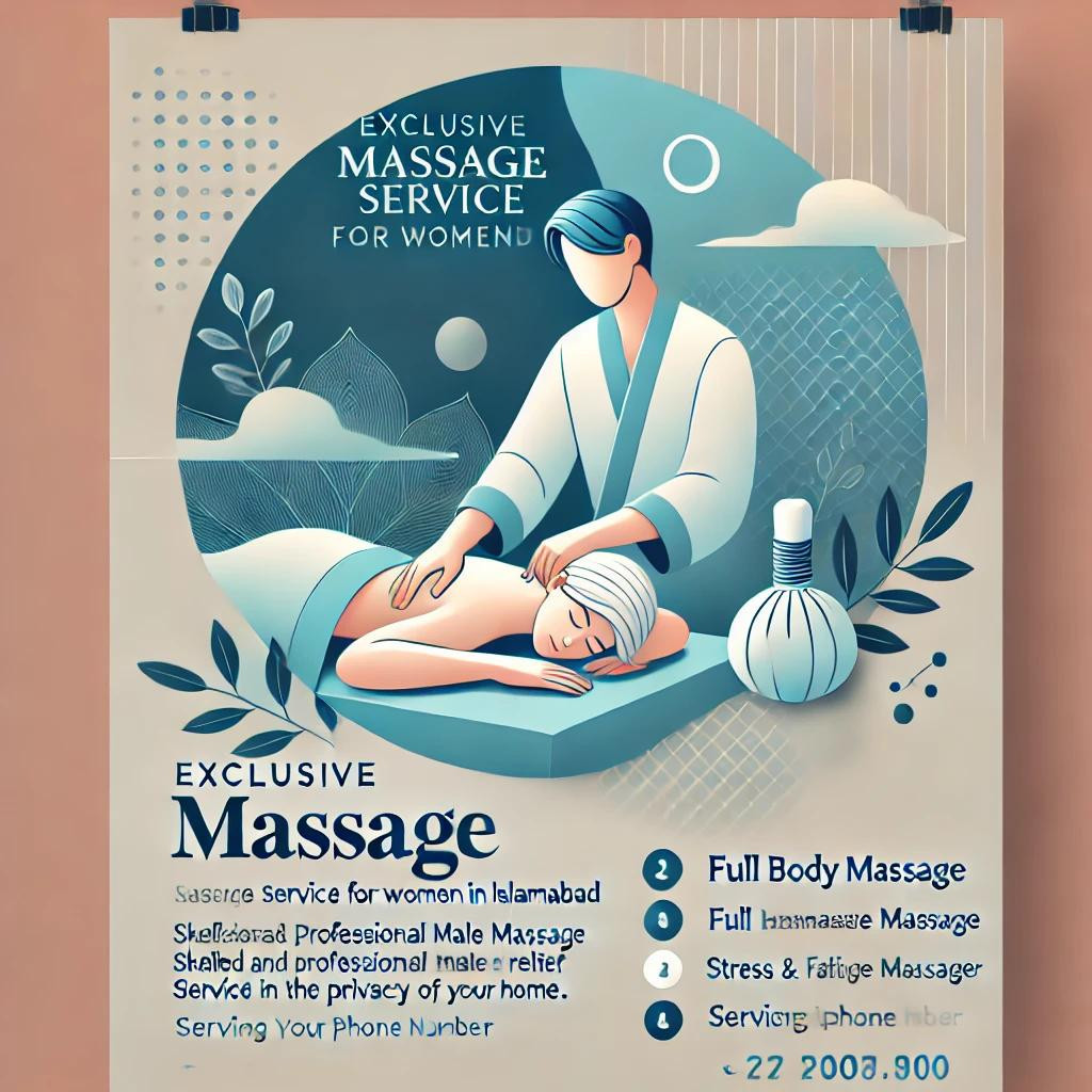 Massage Service Just for women on door step in Islamabad