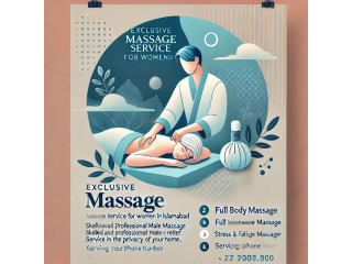 Massage Service Just for women on door step in Islamabad